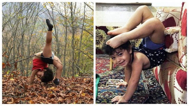 Двухлетний гимнаст покорил Instagram своими трюками