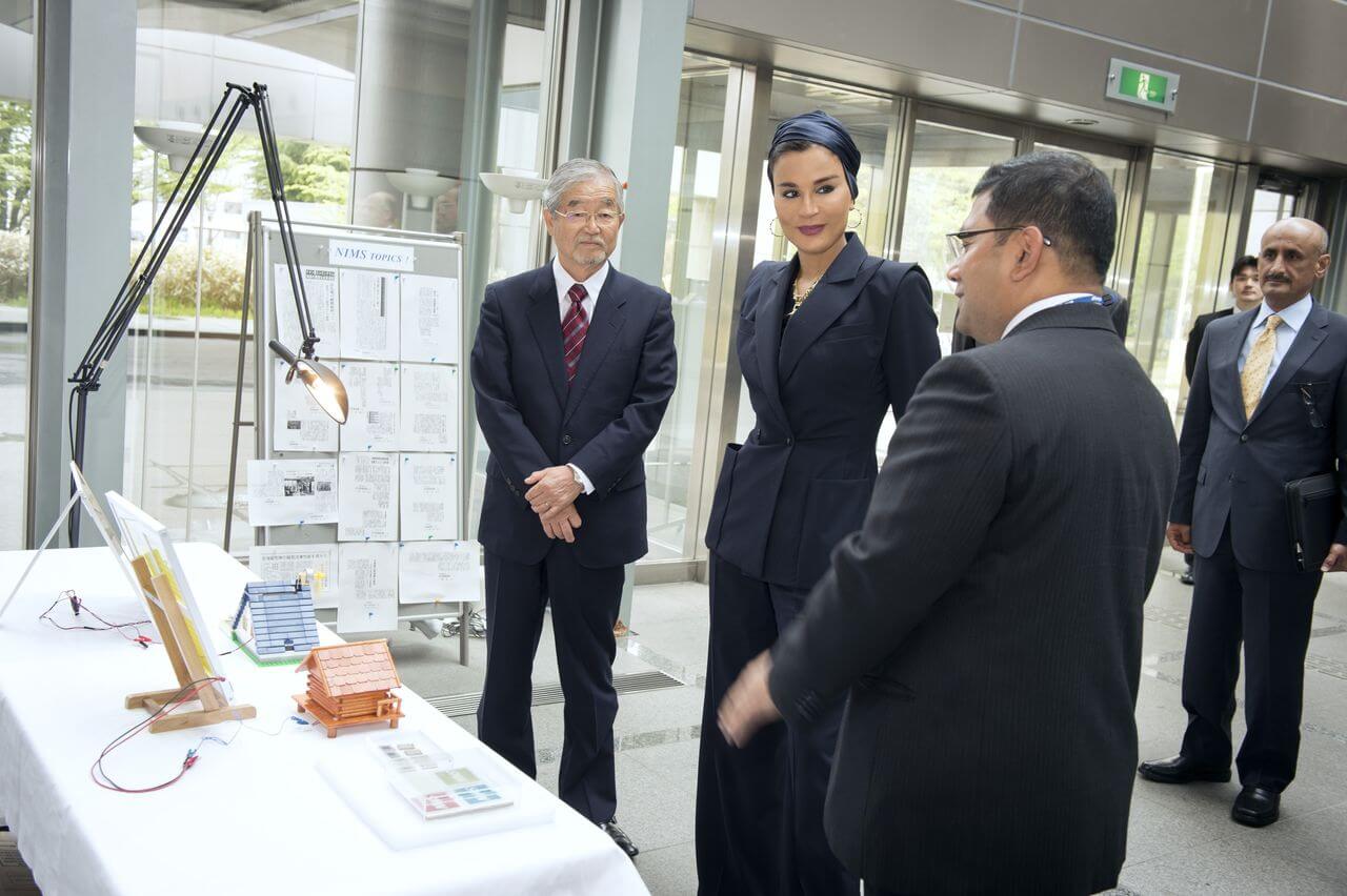 Her Highness Sheikha Moza bint Nasser discussing with senior executives from the National Institute for Materials Science-17 (1)