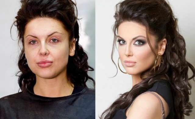 Зачем женщине нужен макияж?! Чтобы создать вот такой вау-эффект! :)