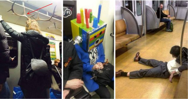 Метро — это клуб самых странных людей в мире! Здесь кого только не встретишь… ))