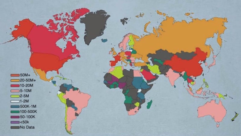 Карта бюстгальтеров мира?! 17 самых интересных карт, которые не покажут на уроках географии! :) рис 11
