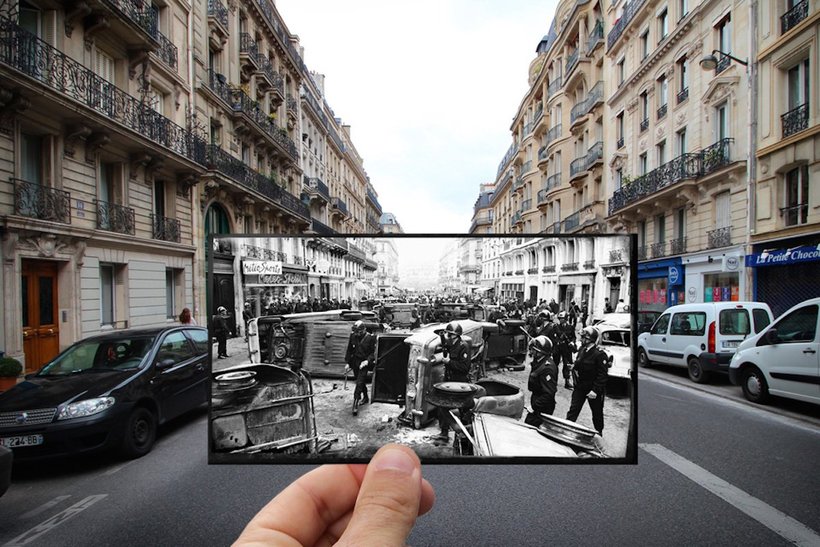 Что такое 100 лет? 20 самых ностальгических фото о том, как изменился Париж за столетие! :) рис 20