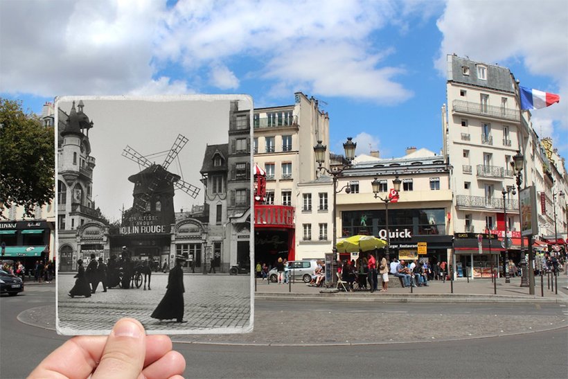 Что такое 100 лет? 20 самых ностальгических фото о том, как изменился Париж за столетие! :) рис 5