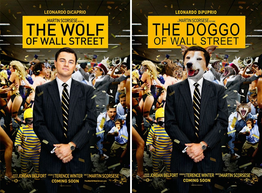 Пёс, который сыграл всех! :) 25 самых забавных постеров к фильмам, где собака заменила главных героев! ) рис 16