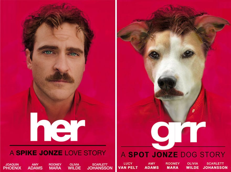Пёс, который сыграл всех! :) 25 самых забавных постеров к фильмам, где собака заменила главных героев! ) рис 6