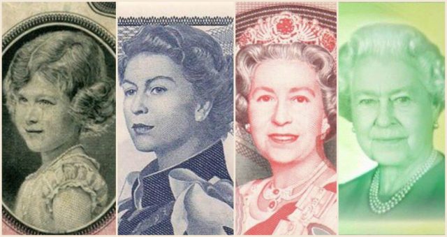Наша Лиза хороша – не жалеем ей гроша! :) 15 самых разных банкнот с профилем королевы – от девочки до бабушки!