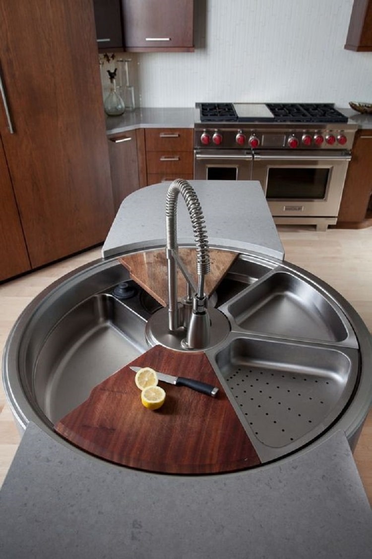 "Дайте мне помыть посуду!" :) 15 самых новаторских и красивых раковин для вашей кухни!