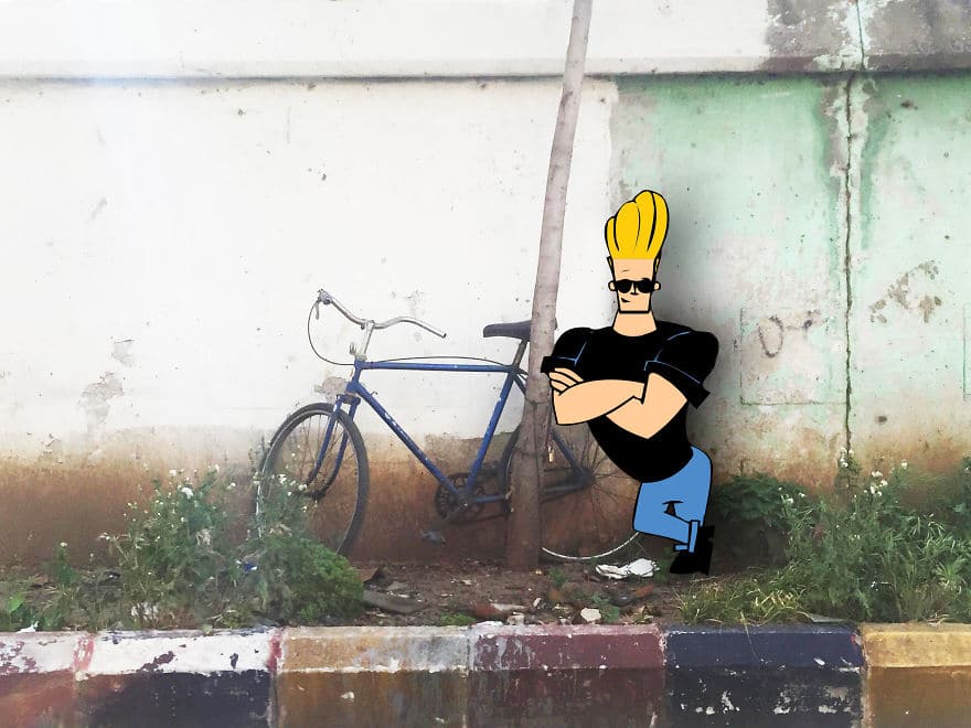 Гомер Симпсон в Ливане? :) 24 самых забавных фото, на которых персонажи мультфильмов оказались в реальном мире! рис 20
