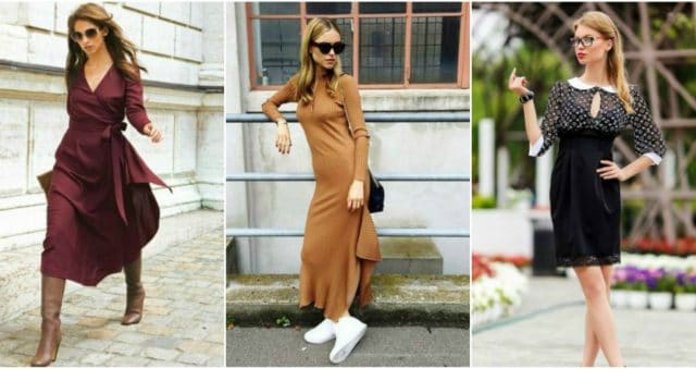 “Кто на свете всех милее? Тот, кто платье надевает поскорее!” :) 14 самых стильных фасонов платьев на осень 2017