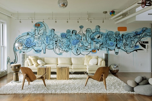 "Вандалы" в квартире! Граффити в интерьере жилых помещений: да или нет? рис 12