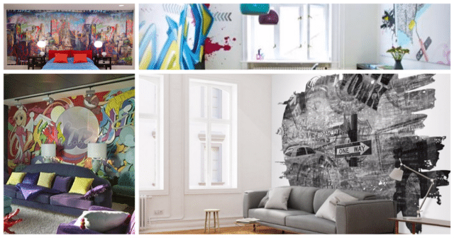 “Вандалы” в квартире! Граффити в интерьере жилых помещений: да или нет?