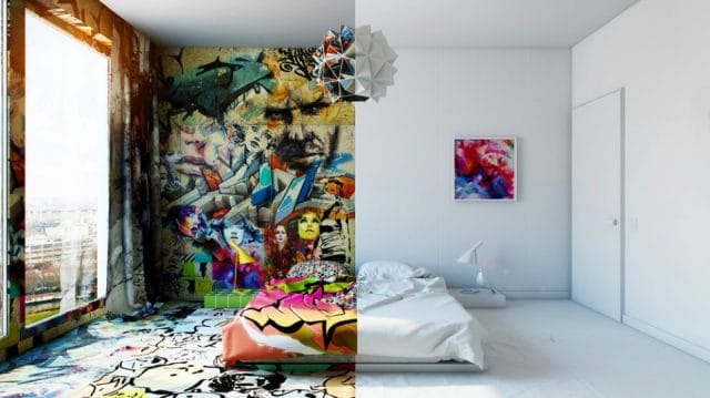 "Вандалы" в квартире! Граффити в интерьере жилых помещений: да или нет? рис 6