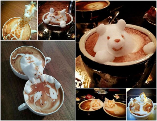 Вкусное искусство: биография латте-арта. Как делаются чудесные рисунки в чашечке кофе? рис 17