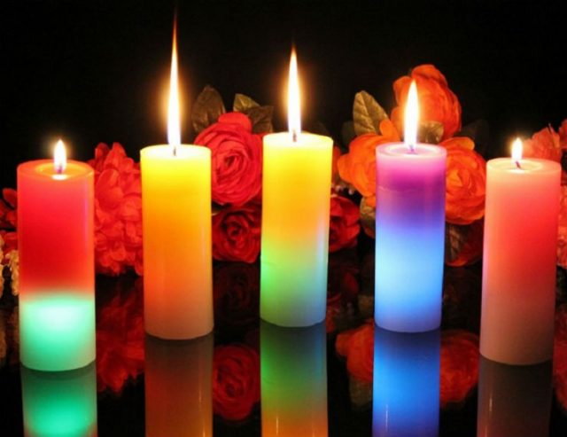 "Свеча горела на столе..." Делаем радужные свечи для дома из цветных мелков! рис 7
