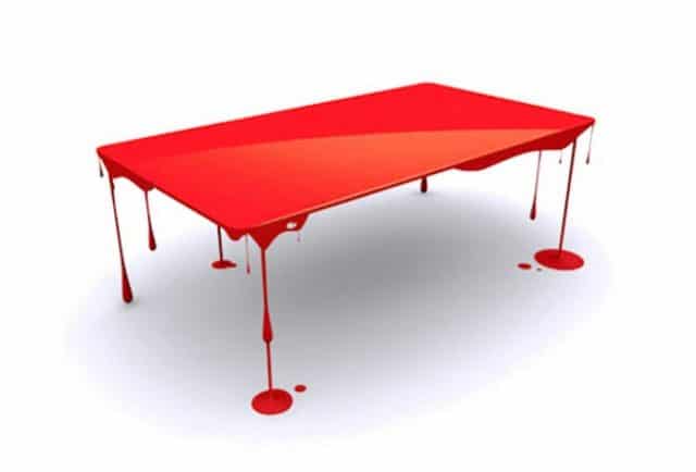 Стол, который писает, стол-газон и стол-иллюзия! 14 примеров силы дизайнерской мысли в простом предмете интерьера :) рис 11