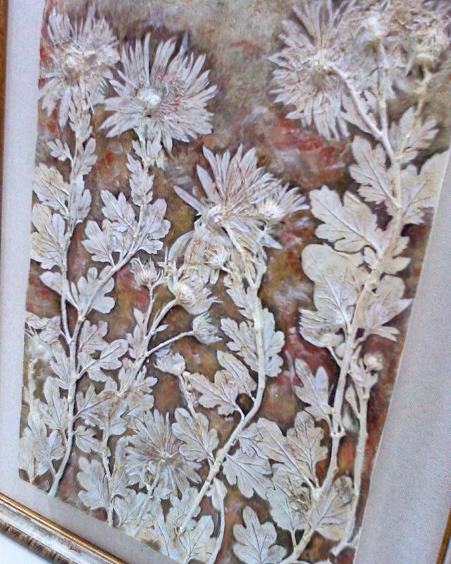 Душа растений на ткани и в глине... Экодекор для вашего дома: живые растения и их отпечатки рис 5