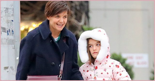 Предновогодний шопинг: папарацци засняли Кэти Холмс с дочерью во время покупок