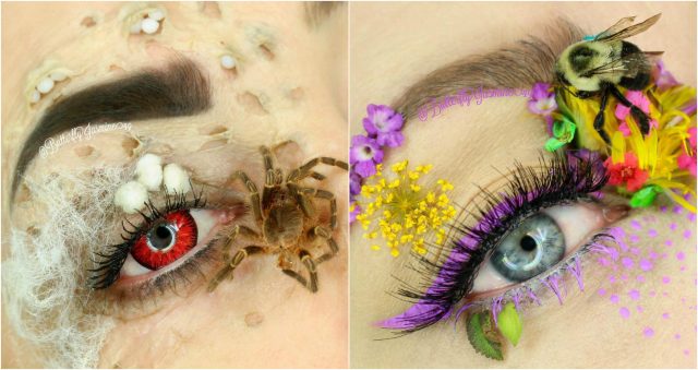 Жуки, пауки, пчелы и черви! Девушка использует в макияже НАСЕКОМЫХ и это…