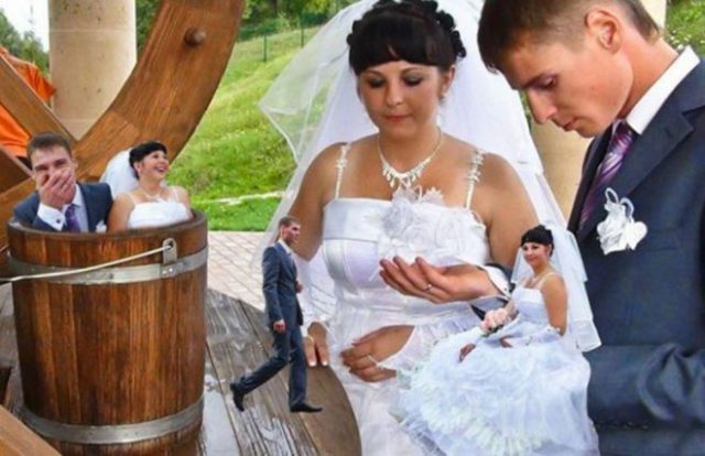 20 свадебных снимков, которое были сделаны ОЧЕНЬ «креативными» фотографами!) рис 9