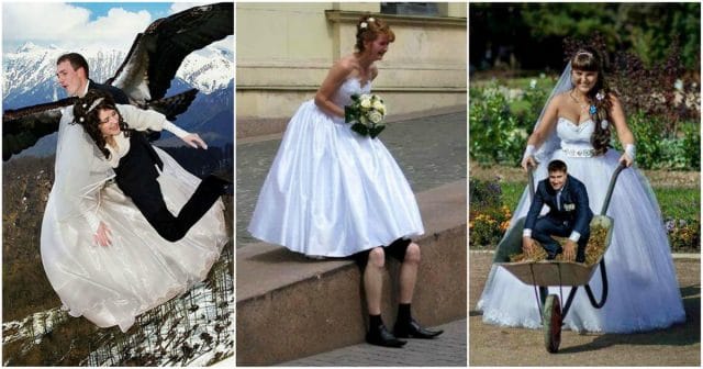 20 свадебных снимков, которое были сделаны ОЧЕНЬ «креативными» фотографами!)