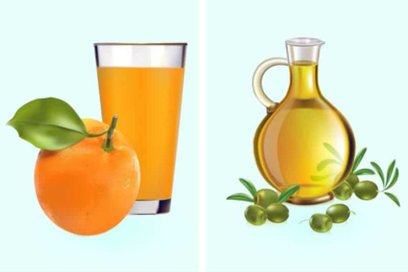Апельсин + оливковое масло