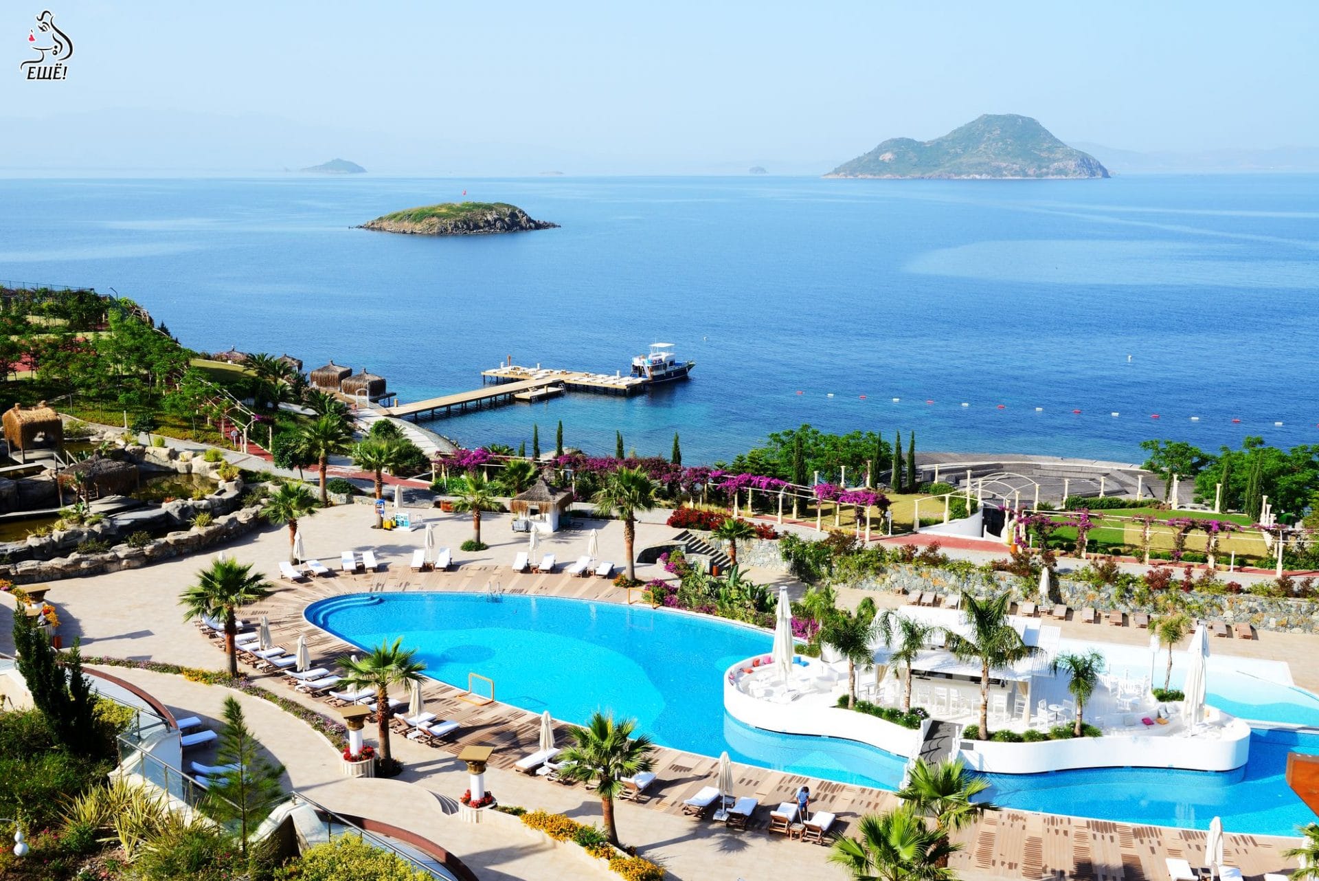 Пляж в роскошный отель, Бодрум, Турция