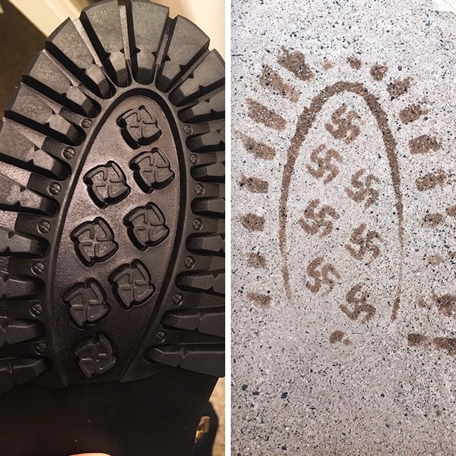 Отпечатки на ботинке