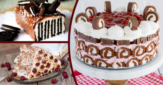 Любимые тортики за 5 минут! 3 вкусных рецепта БЕЗ выпечки к праздникам ;)