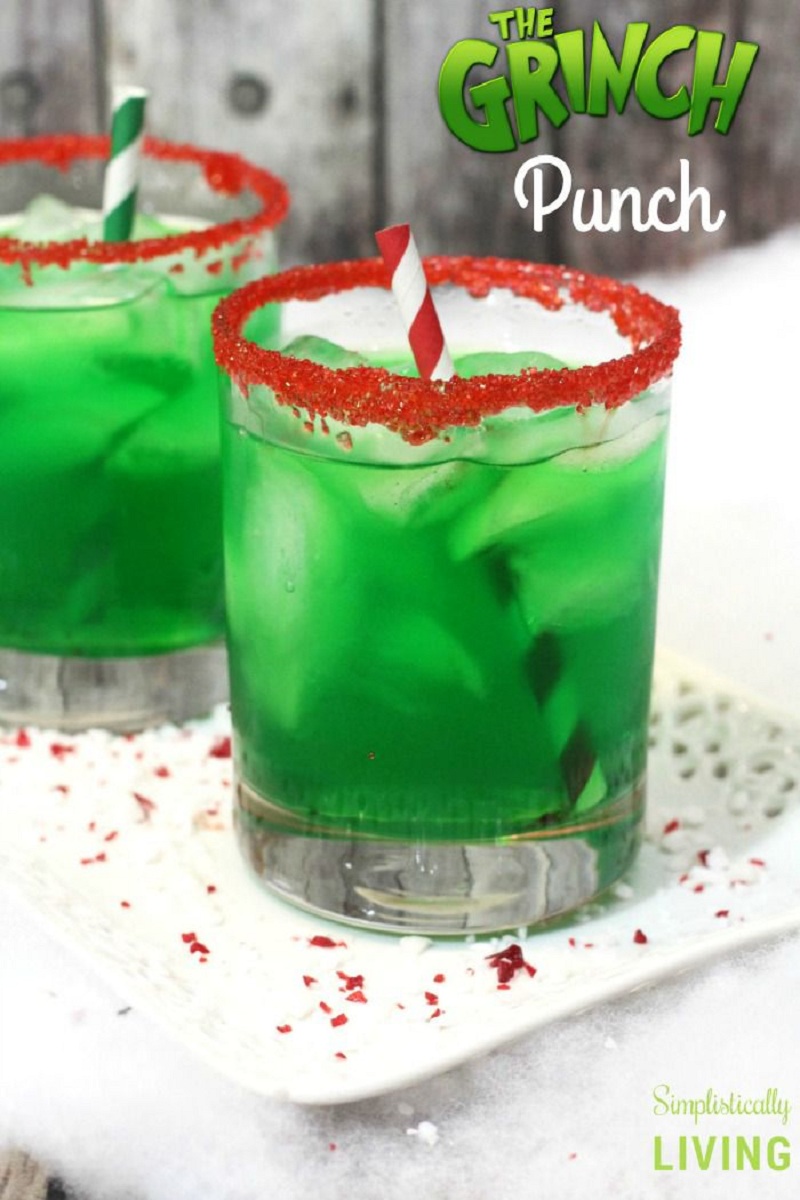 Безалкогольный коктейль Зеленый пунш Гринча