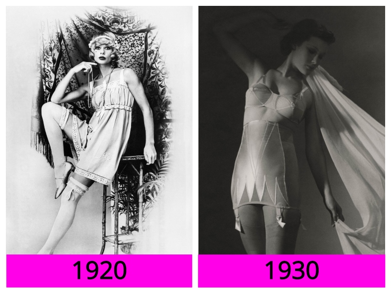 Женское белье 20 века