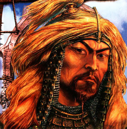 Чингизхан в походном снаряжении