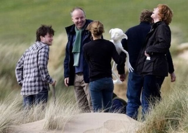 актёры во время съёмок в Гарри Поттере