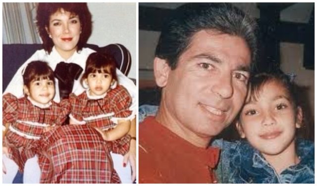 Маленькая Ким Кардашян с родителями