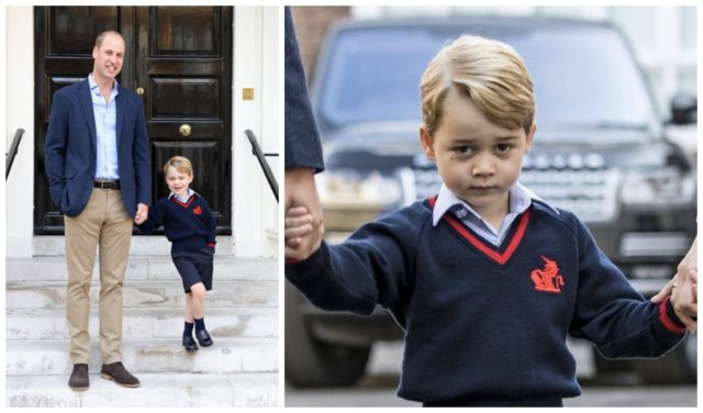 Принц Уильям привел Джорджа в школу