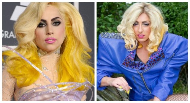 Леди Гага с жёлтыми волосами