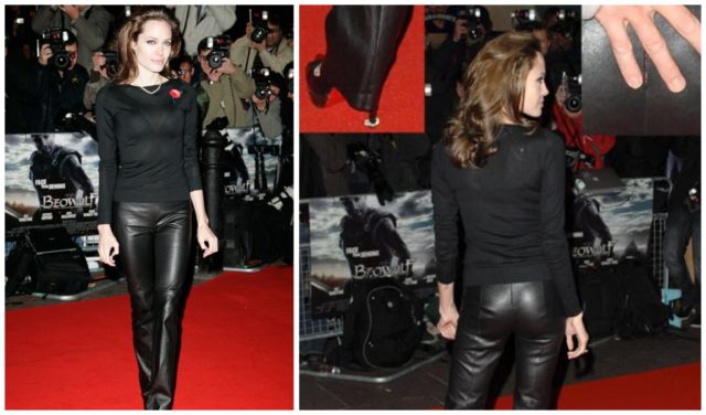 На штанах Анджелины Джоли разошлась змейка