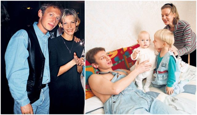 Михаил Трухин с первой женой и детьми