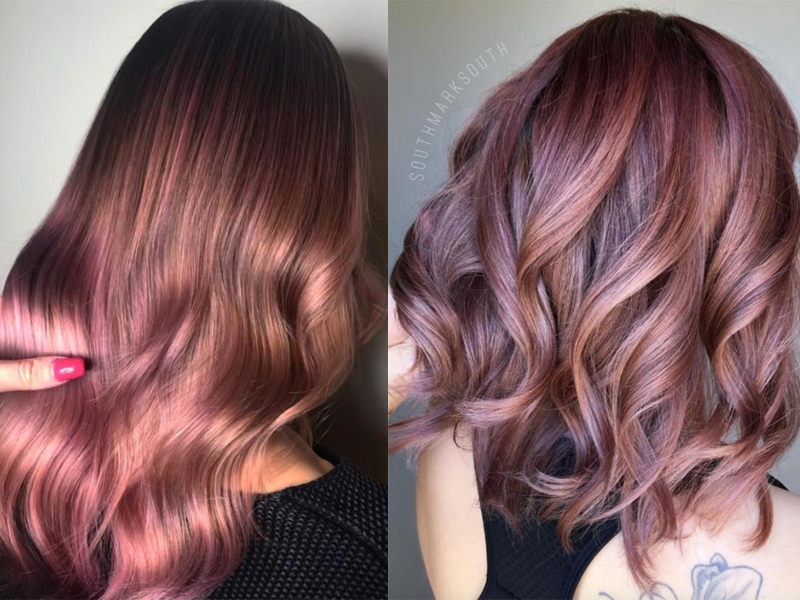 Розовые цвета волос