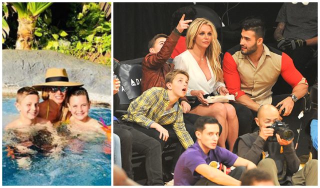 Бритни Спирс проводит время с детьми