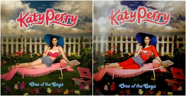 Обложка альбома Кэти Перри на западе и на востоке