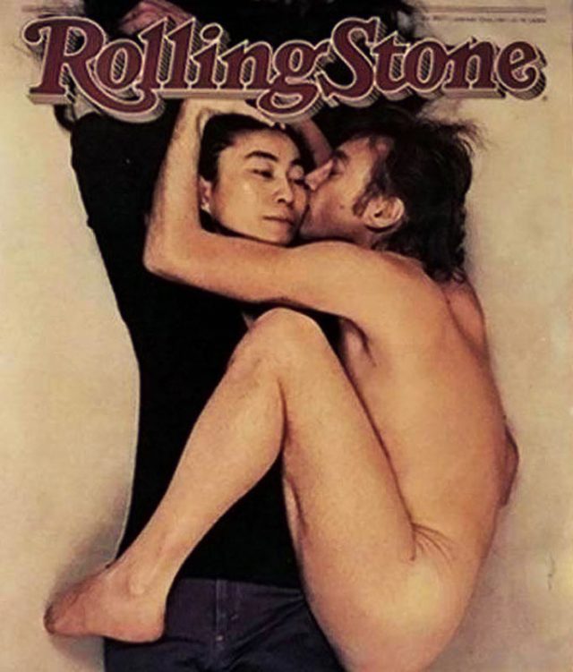 Джон Леннон и Йоко Оно на обложке журнала