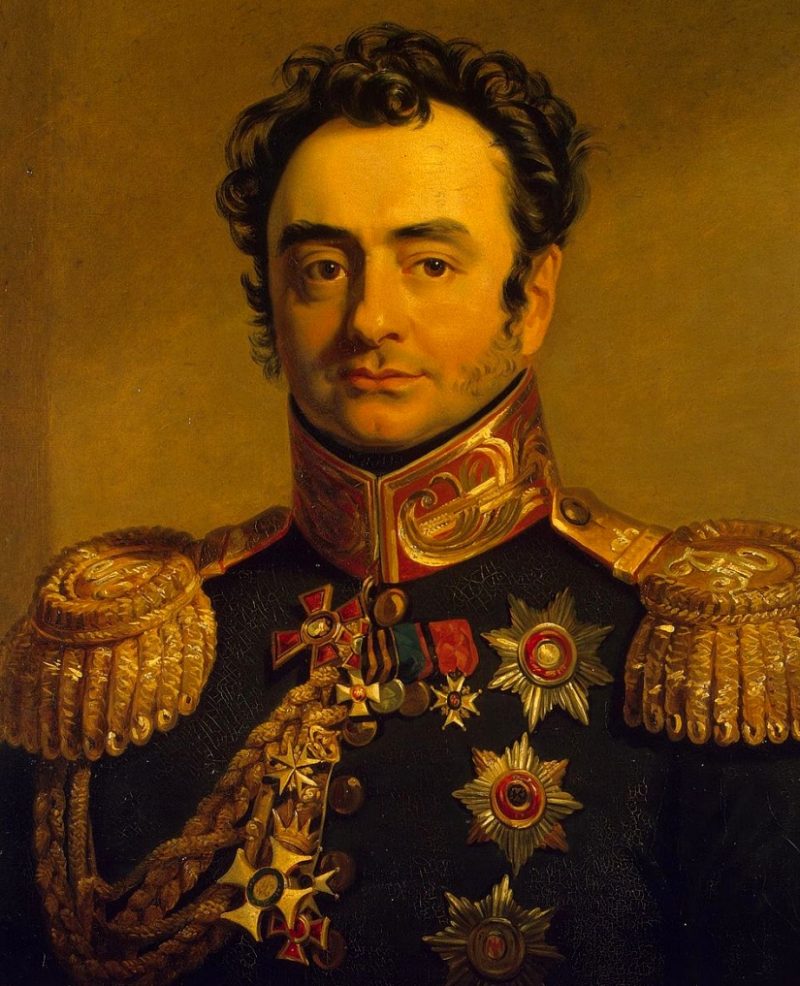 адъютант Александра I граф Шувалов, портрет 1 четверти 19 столетия