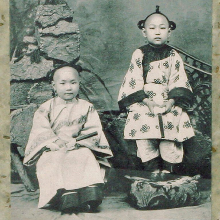 Ретро-фотография китайских детей