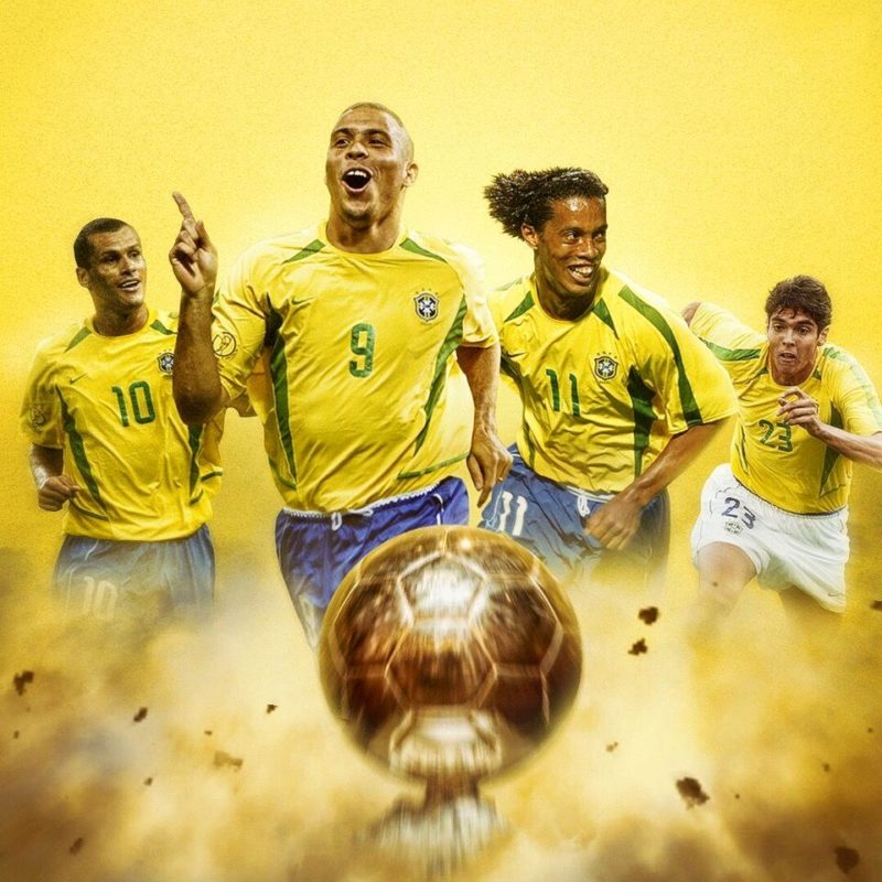 Обладатели Золотых Мячей - бразильцы. коллаж