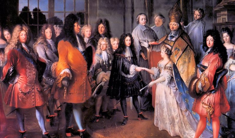 династическое венчание детей в одном из графств Франции, 17 век