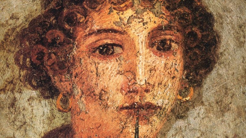 Фреска из Помпей, изображающая Сапфо