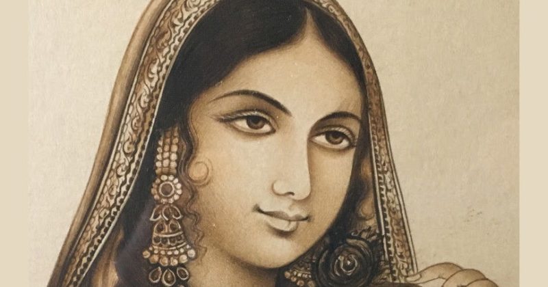 портрет индийской девушки