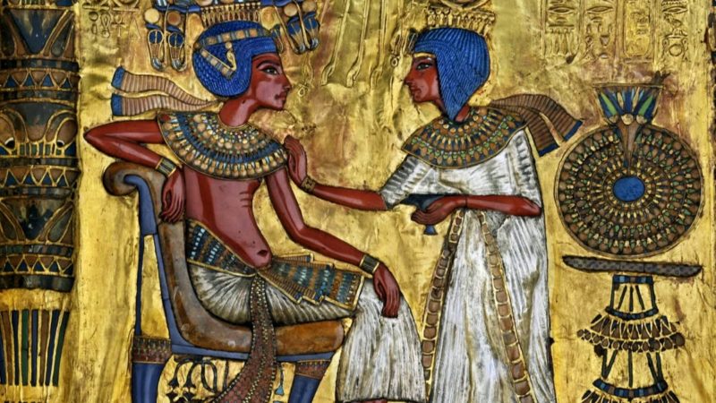 фреска - египетские фараоны