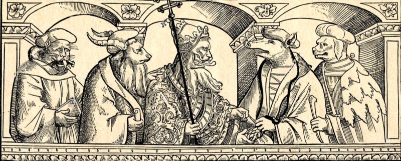 средневековая социальная гравюра