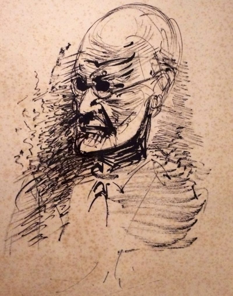 портрет Фрейда работы Дали